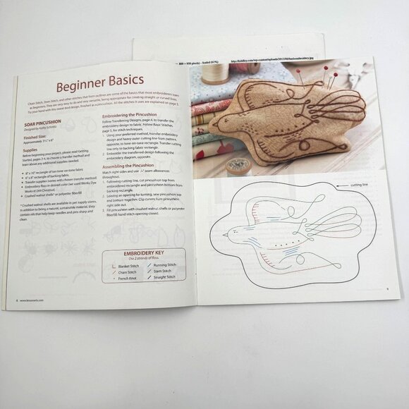 Leisure Arts Needlework Learn to Embroider Instruction Book - Picture 5 of 6